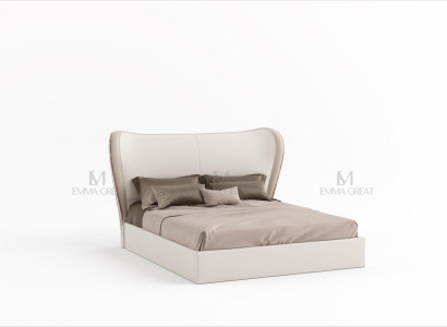 Luxury design bed double beds bedroom furniture leather bed hotel furnishings